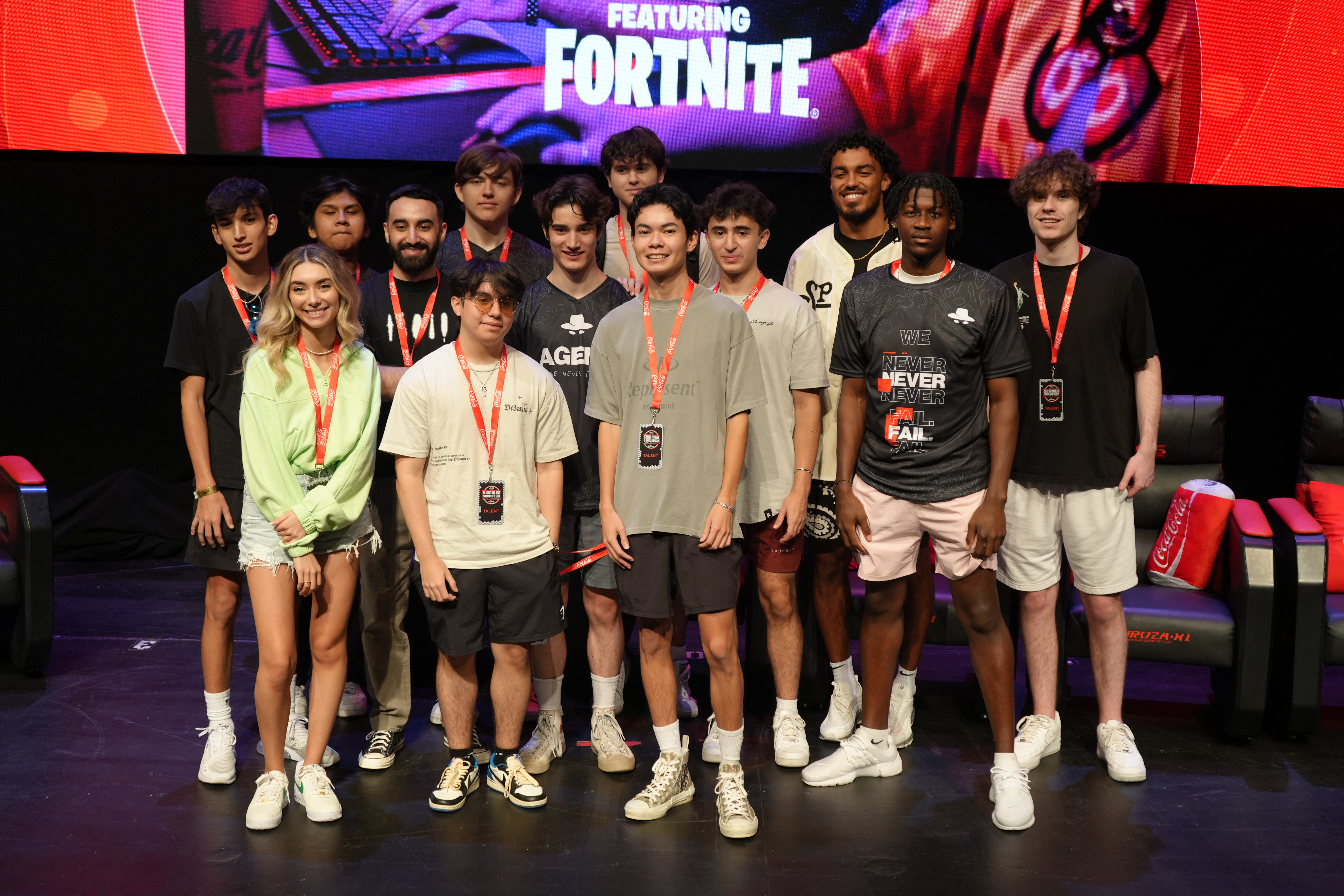 Agent talent at the Coca-Cola × Six Flags activation in San Antonio